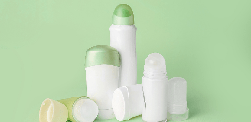 bottles of deordorants