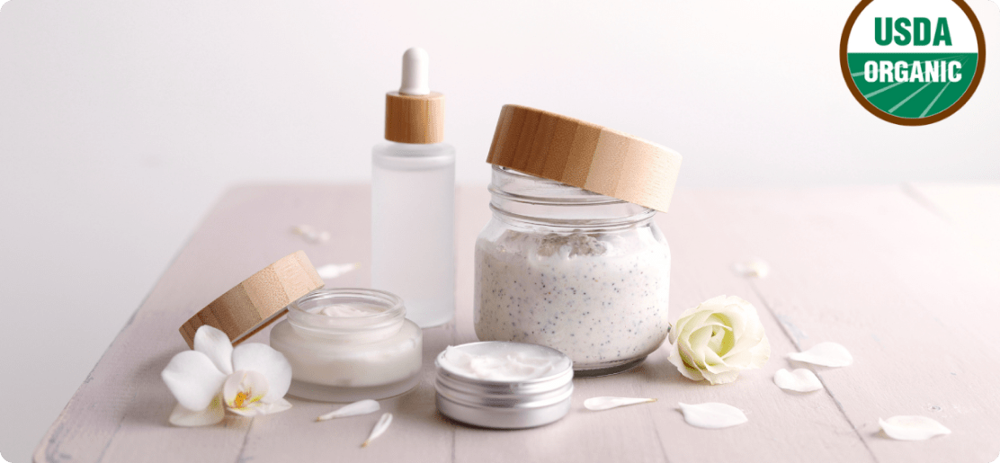 USDA cosmetics produced by cosmetic manufacturer