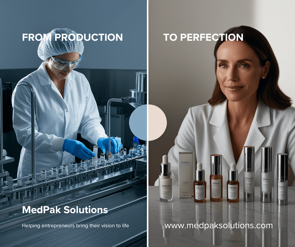 Entrepreneur Sarah collaborating with MedPak Solutions